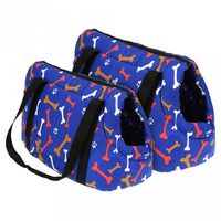 Переноска для животных "Косточка" (2 шт.; синий)