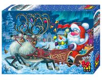 Пазл "Упряжка Деда Мороза" (160 элементов)