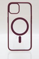 Чехол Case Acrylic MagSafe для iPhone 12/12 Pro (бордовый блистер)