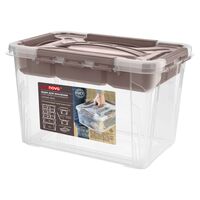 Ящик для хранения с крышкой "Grand Box" (29х19х18 см; коричневый)