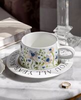 Чашка с блюдцем "Blue flower"