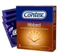 Презервативы "Contex. Ribbed" (3 шт.)