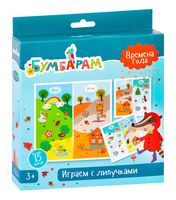 Играем с липучками. Времена года