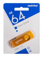 USB Flash Drive 64Gb SmartBuy Twist Yellow (SB064GB2TWY)