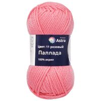 Пряжа "Паллада №11" (100 г; 100 м; розовый)