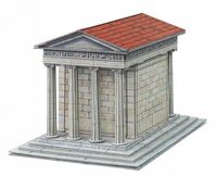 Сборная модель из картона "Храм Ники Аптерос" (масштаб: 1/87)