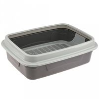 Туалет для кошек (44,7х33,4х14,7 см; серый)