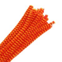 Проволока синельная для творчества "Двухцветная" (300 мм; 30 шт.; красно-желтый)