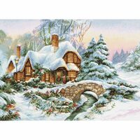 Набор для вышивания "Зимний домик" (340х470 мм)