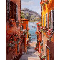 Картина по номерам "Италия. Вид на озеро Комо" (400х500 мм)