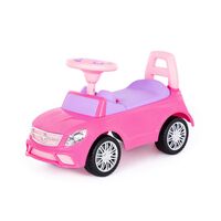 Автомобиль-каталка "SuperCar №3" (со звуковыми эффектами; розовый)