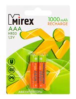 Аккумулятор NiMH Mirex ААА 1000 мАч (2 шт.; арт. 23702-HR03-10-E2)