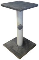 Когтеточка с полкой "Кэт Хаус" (40х40х70 см; серый)