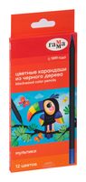 Набор карандашей цветных "Мультики" (12 цветов)