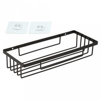 Полка для ванной металлическая "Акцент" (28х11,5х5,8 см; черный)