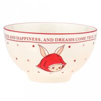 Пиала фарфоровая "Зайка и тюльпаны" (400 мл)