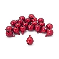 Бубенчики для творчества и рукоделия "Жемчужные" (20 шт.; 12 мм; красный)