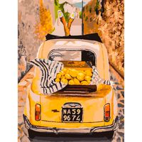 Картина по номерам "Машина с лимонами" (300х400 мм)