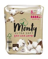 Гигиенические прокладки "Monty Ultra Soft Super Plus" (8 шт.)