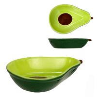 Тарелка фарфоровая "Авокадо" (165х110х35 мм)