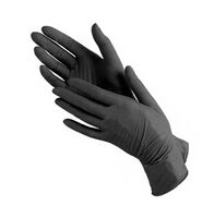 Перчатки нитриловые "Ecolat" (S; 100 шт.; черный)