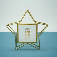 Рамка металлическая "Star" (10х10 см; gold)