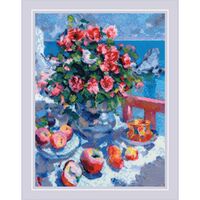 Набор для вышивания "Яблоки и розы" (300х400 мм)