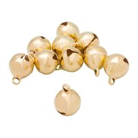 Набор для изготовления украшений "Бубенчики" (10 шт.; 10 мм; золото)