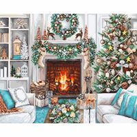 Набор для вышивания "Рождественский Интерьер" (340х420 мм)