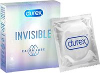 Презервативы "Durex. Invisible Extra Lube" (3 шт.)
