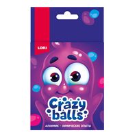 Набор для опытов "Crazy Balls. Розовый, голубой и фиолетовый шарики"