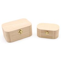 Деревянная заготовка для декорирования "Шкатулка" (2 шт.)