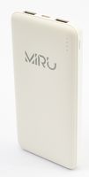Портативное зарядное устройство Miru Li Pol 10000mAh (арт. 3001; белое)