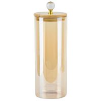 Банка для сыпучих продуктов "Glass Style" (1,65 л; золото)