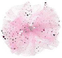 Заколка для волос "Бант с блёстками" (розовый)