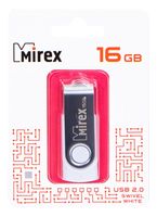 USB Flash Mirex Swivel White 16GB