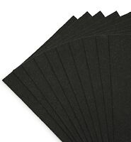Фетр листовой мягкий (20х30 см; черный; 10 листов)