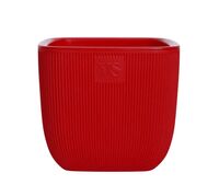 Горшок с дренажной системой "Фабио" (1,95 л; красный)