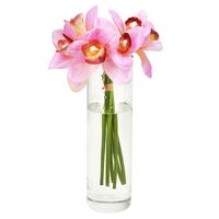 Цветок искусственный "Орхидея" (280 мм; светло-розовый)