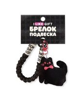 Брелок-подвеска для телефона "Кот с бантиком"