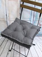 Подушка на стул "2D" (45х45 см; серая)