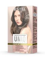 Краска-блеск для волос "Uniq Sense" тон: 6/71, тёмно-русый коричнево-пепельный