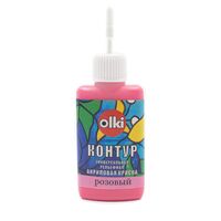 Контур акриловый "Olki" (розовый; 20 мл)