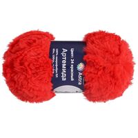 Пряжа "Артемида №24" (100 г; 60 м; красный)