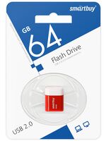 USB Flash Drive 64GB SmartBuy Lara Red (SB64GBLARA-R)