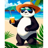 Картина по номерам "Обаятельная панда" (400х500 мм)