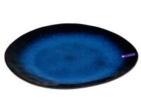 Тарелка керамическая "Cosmic" (28х25 см; темно-синяя)
