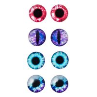 Глазки для игрушек (12 мм; 8 шт.; 4 цвета)