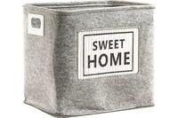 Корзина "Sweet Home" (33х23х28 см; светло-серая)