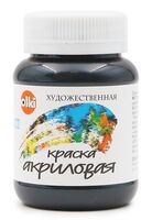 Краска акриловая "Olki" (чёрная глубокая; 100 мл)